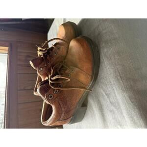 Eddie Moran Womens Size 8 Brown Leather EM221 Vintage Shoes Lace Up Y2K